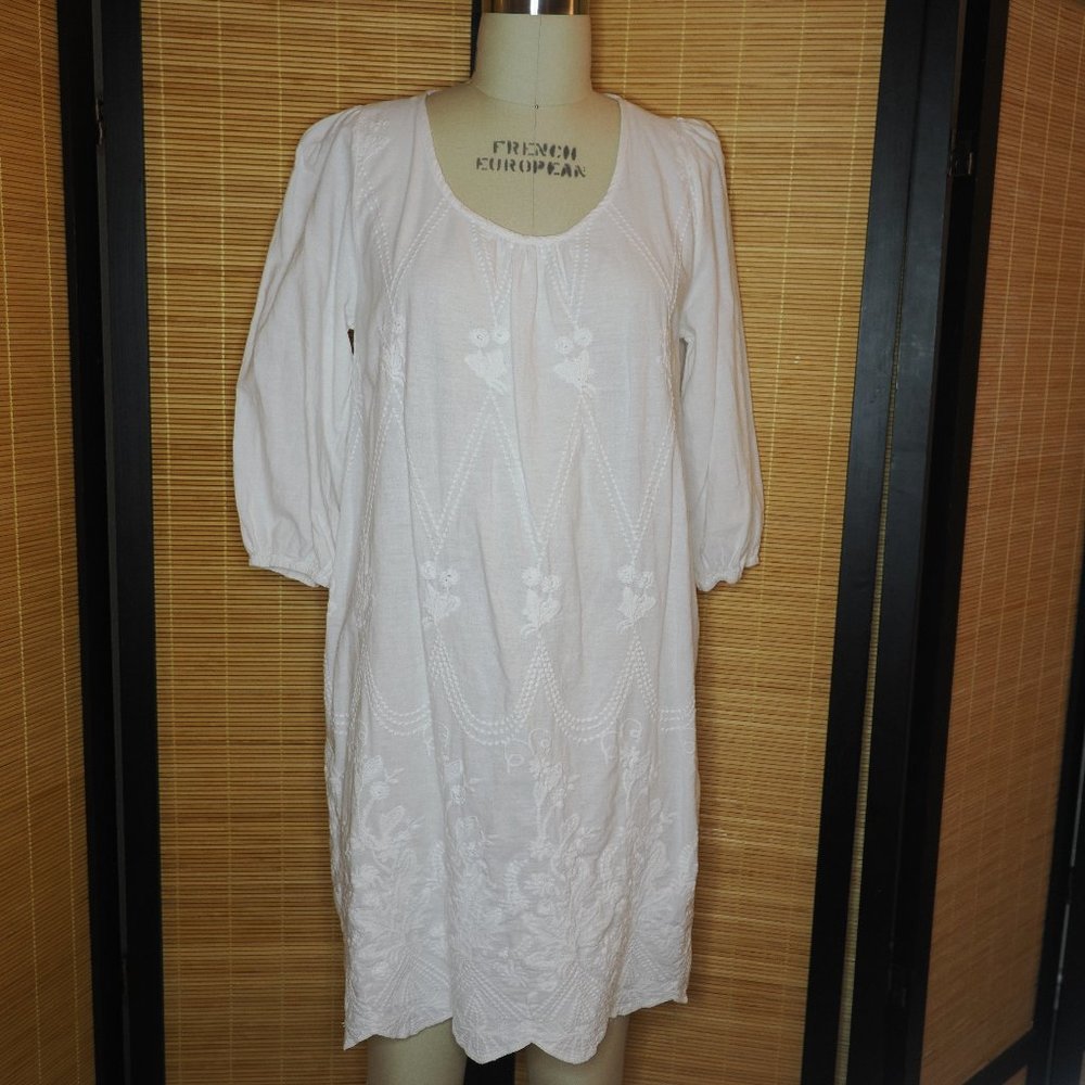 World Market White tunic dress, size L/XL